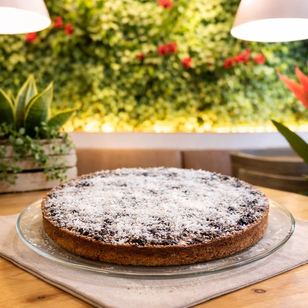 Torta crema, cioccolato e cocco