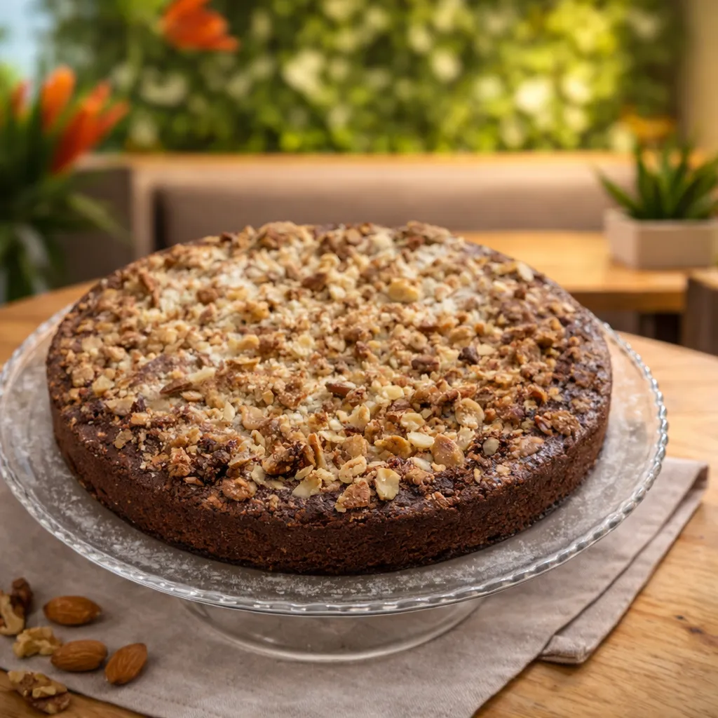 Torta proteica di mandorle