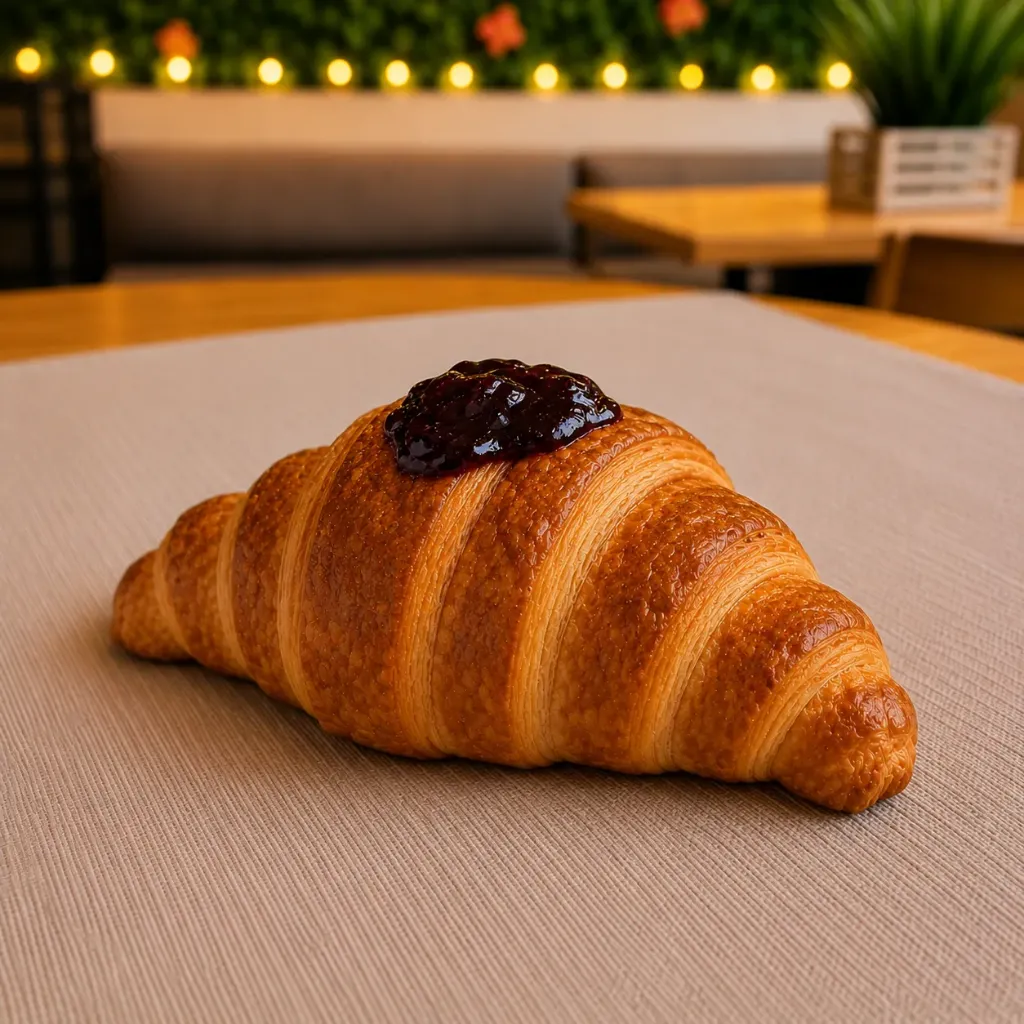 Brioche con marmellata di mirtilli