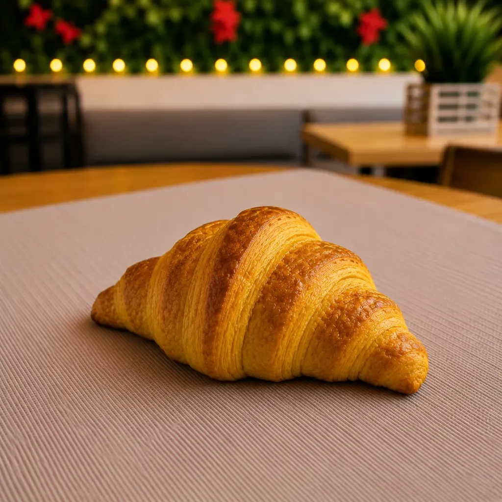 Cornetto vegano alla curcuma con marmellata di arance