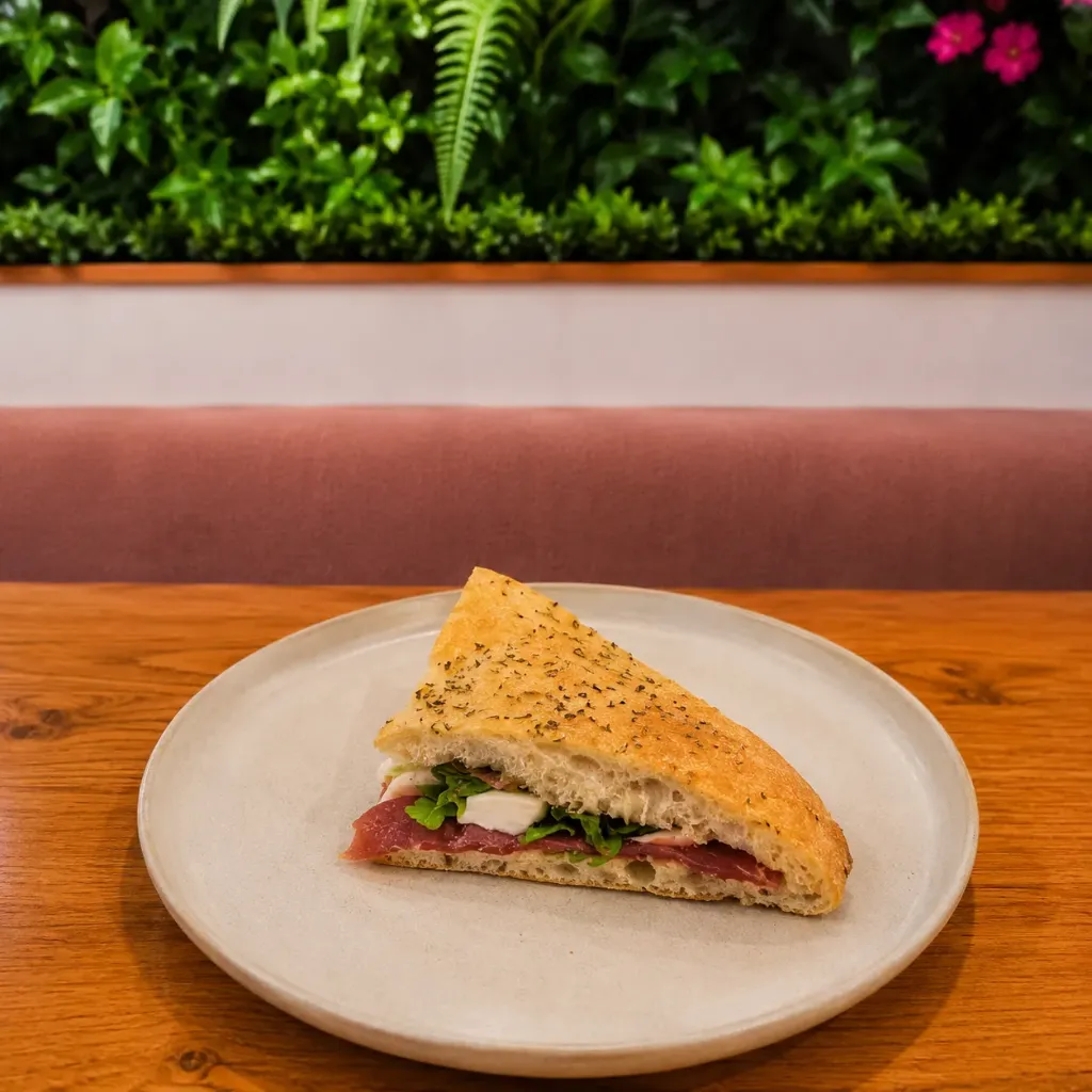 Pizza farcita con affettato vegetale