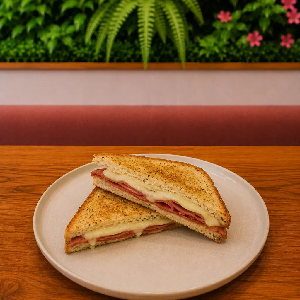 Toast con affettato e formaggio veg
