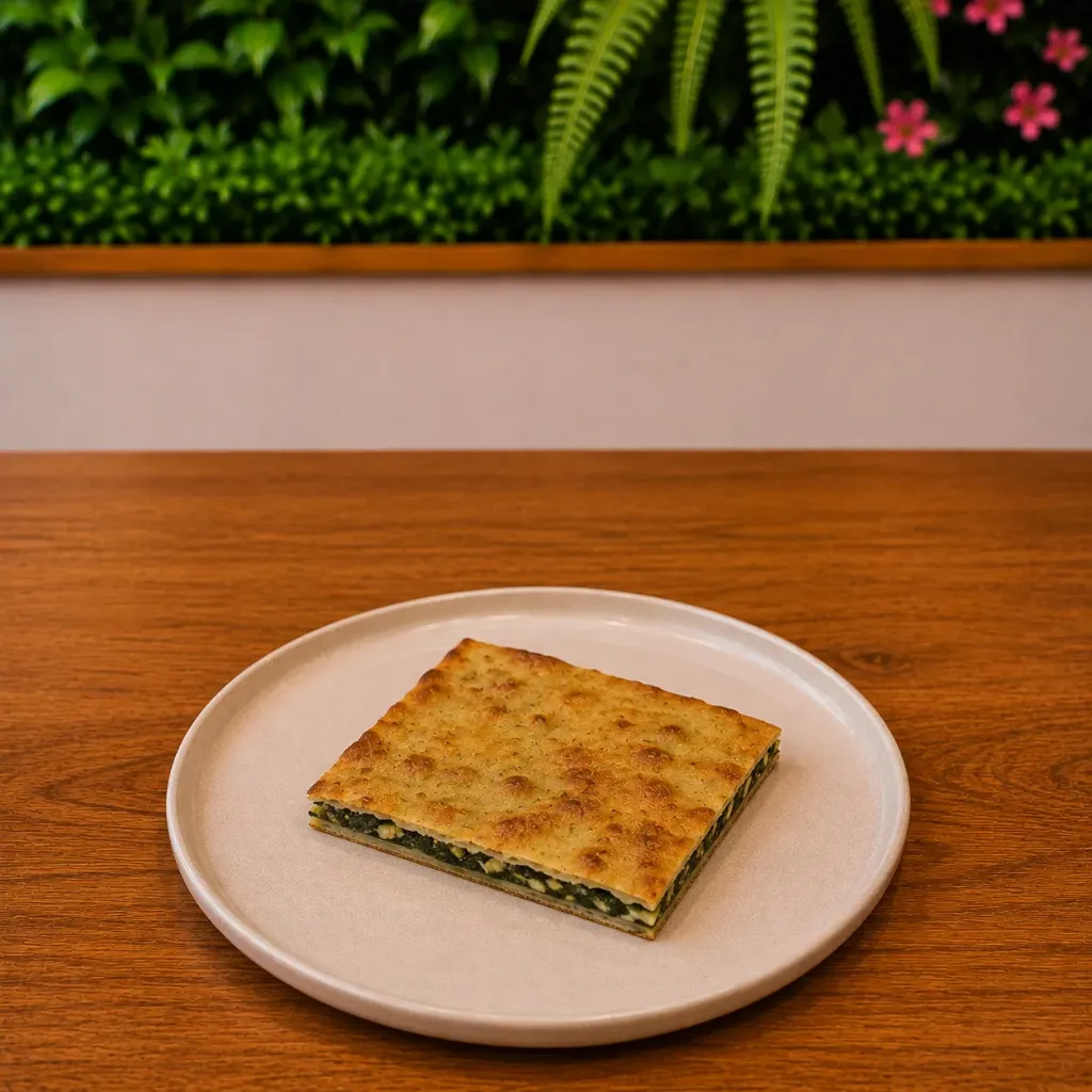 Erbazzone con erbe e formaggio