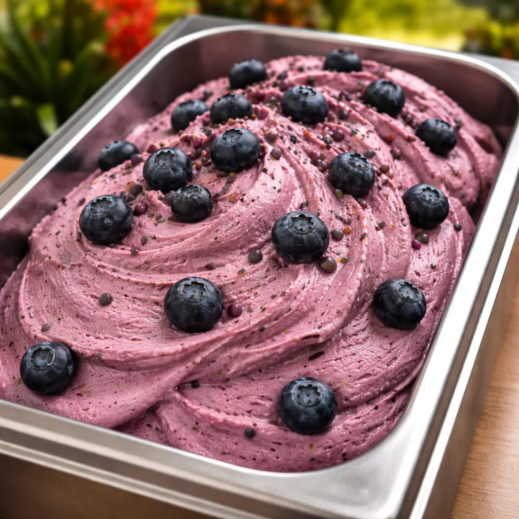 Gelato al mirtillo